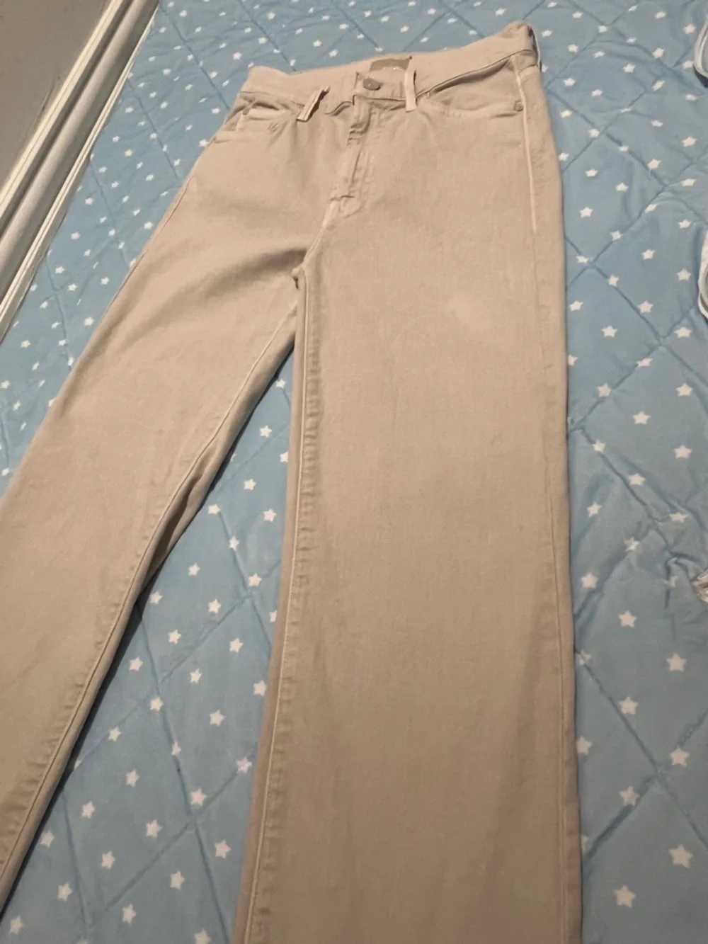 MOTHER The Insider Ankle Fray Chalk It Up Jean size 24 great condition